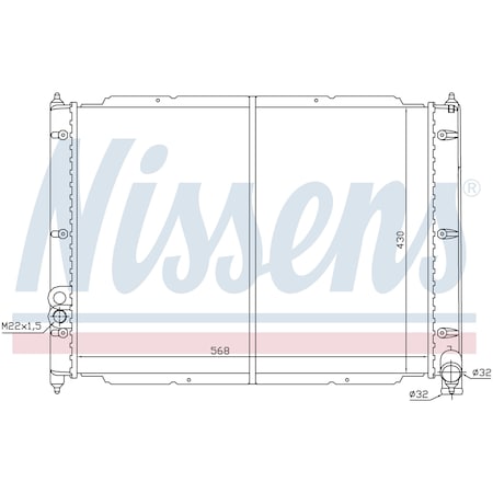 Nissen Nissens Radiator, 65239 65239